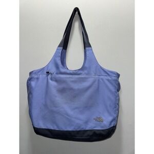 The North Face Tote Bag Blue Grey Canvas Shoulder Bag Travel Gym Everyday Carry